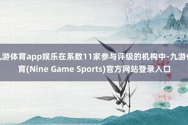 九游体育app娱乐在系数11家参与评级的机构中-九游体育(Nine Game Sports)官方网站登录入口