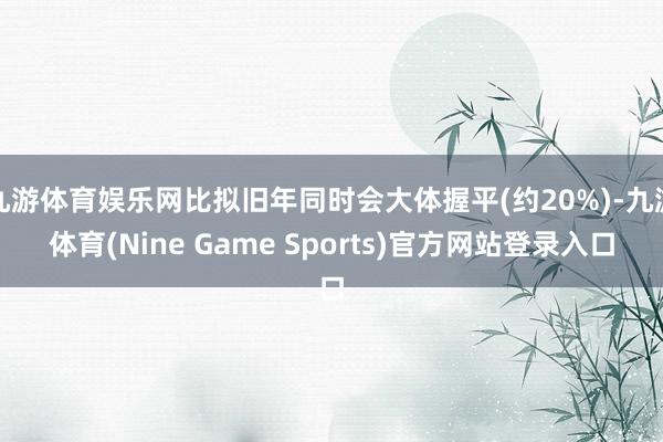 九游体育娱乐网比拟旧年同时会大体握平(约20%)-九游体育(Nine Game Sports)官方网站登录入口