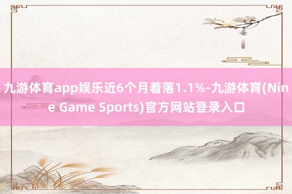 九游体育app娱乐近6个月着落1.1%-九游体育(Nine Game Sports)官方网站登录入口
