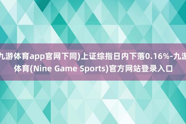 九游体育app官网下同)上证综指日内下落0.16%-九游体育(Nine Game Sports)官方网站登录入口