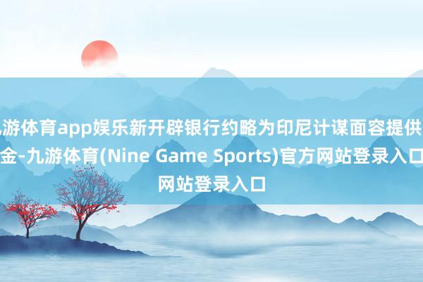 九游体育app娱乐新开辟银行约略为印尼计谋面容提供资金-九游体育(Nine Game Sports)官方网站登录入口