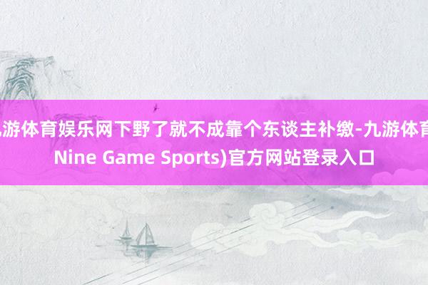 九游体育娱乐网下野了就不成靠个东谈主补缴-九游体育(Nine Game Sports)官方网站登录入口