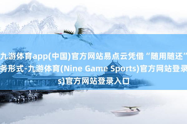 九游体育app(中国)官方网站易点云凭借“随用随还”的服务形式-九游体育(Nine Game Sports)官方网站登录入口